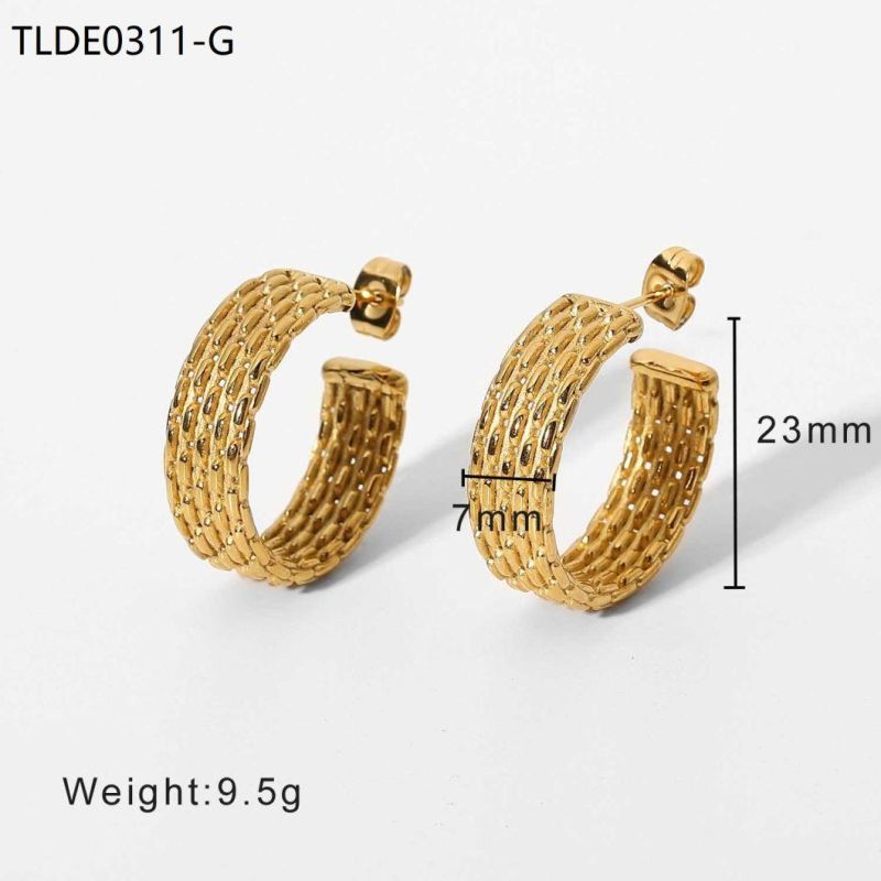 Stainless Steel Fashion Jewelry Brand Earring, Gold Plated Jewelry Earring, Stainless Steel Earrings Wholesale