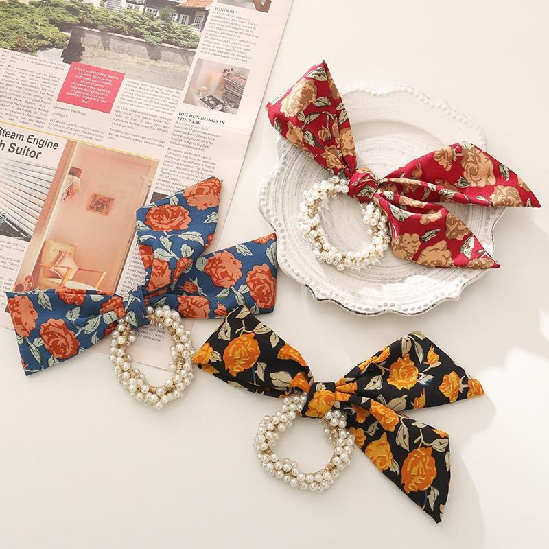 Fashion Jewellery Floral Ribbon Bow Headpiece Hairrope