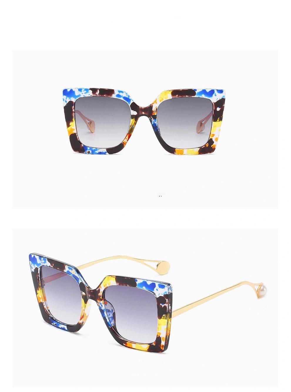 Maysun Fashion Square Sunglasses Plastic Frame Italy Design UV400 Polarized