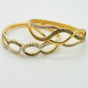 2014 Newest Nationality Fret Plated Bangles Fashion Jewelry Bangle (B130031)