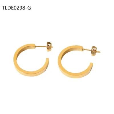 Stainless Steel Fashion Jewelry Cuff Earring 14K Gold Plated Earring, Custom 14K Gold Filled Earring, Custom 18K Gold Plated Earring