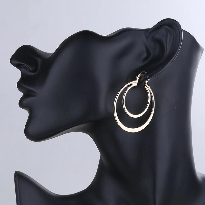 Custom Accessories Jewelry 18K Gold Silver Alloy CZ Hoop Huggie Earrings for Lady