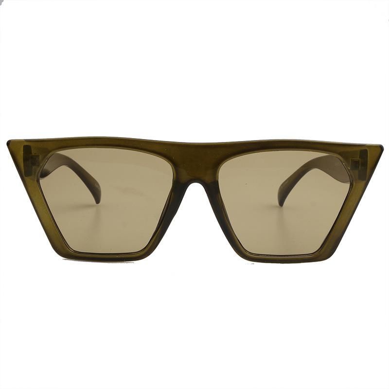 2020 Rectangle Shape Fashion Sunglasses with Flat Lens