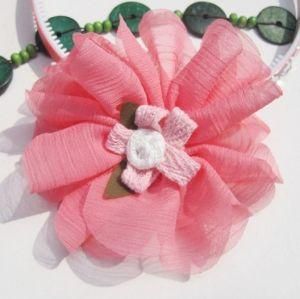 Hot New Arrival Pop 9.5cm Children&prime;s Clothing Chiffon Corsage Fabric Dress Flower Corsage