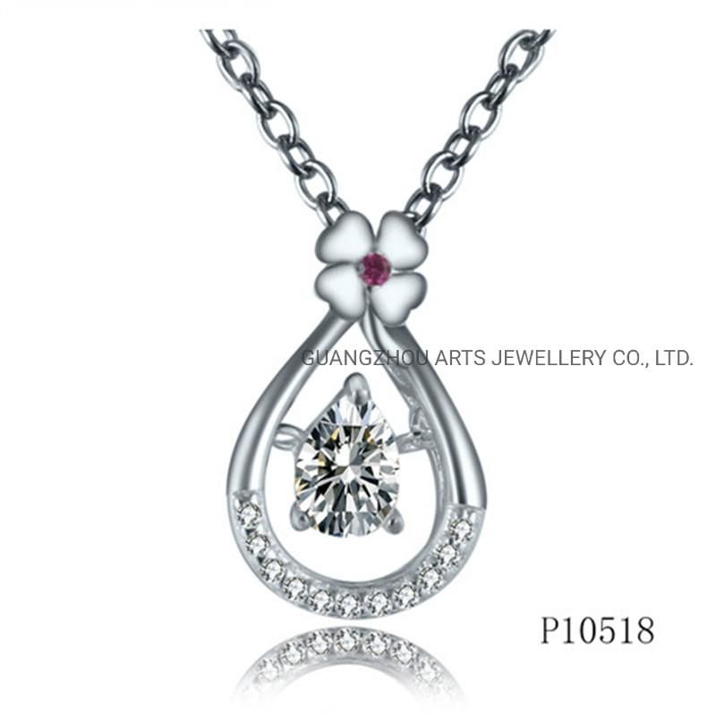 Fashion Jewelry 925 Sterling Silver with Cubic Zircon Dangle Pendant