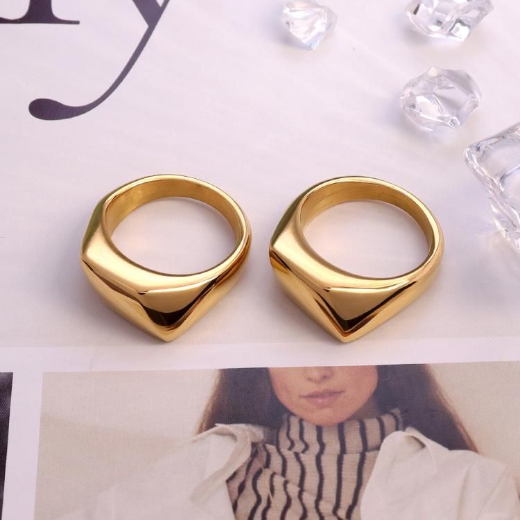 Custom Custom Shaped Stainless Steel Stamp Fashion Ring