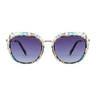 Fashion Luxury Metal Frame Eyeglasses for Women Vintage Retro UV400 Sunglasses