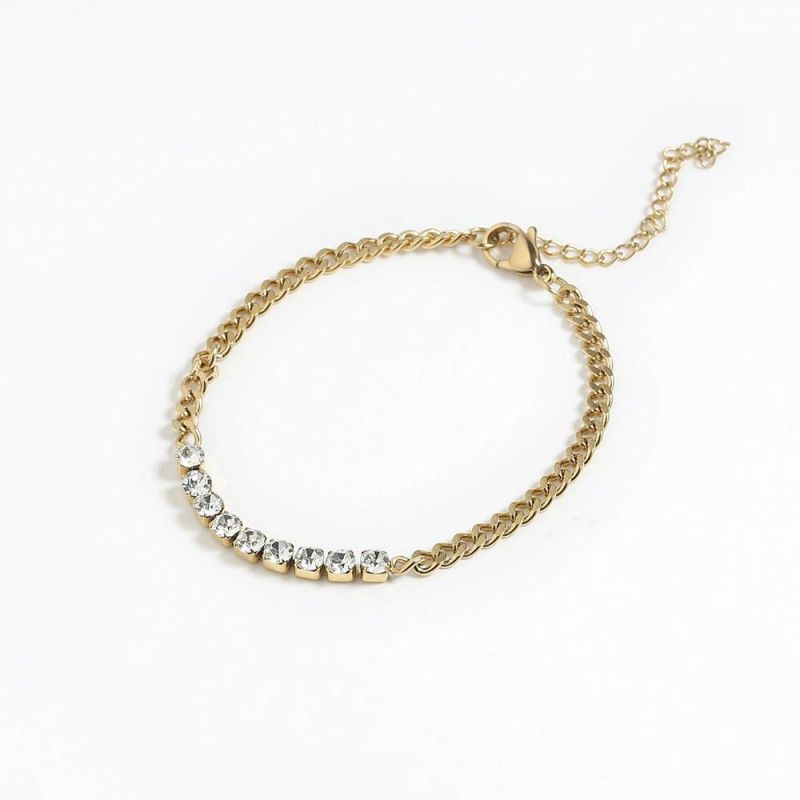 Manufacturer Custom Copper Jewelry High Quality Anti Tarnish jewellery 18K Bracelet Stainless Steel Personalized Lock Bracelet