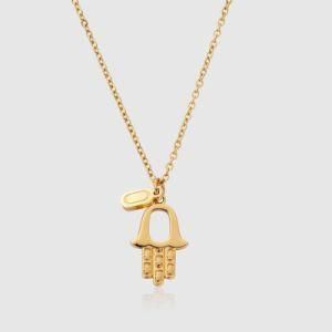 Fashion Designer Jewelry Pendant Stainless Steel Hamsa Necklace