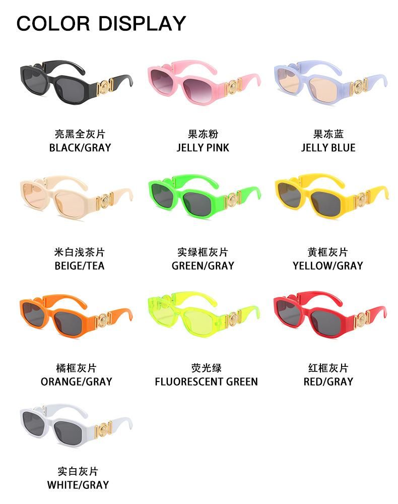 Sunglasses for Cross-Border New Small Frame Sunglasses Female Retro Polygon Trend Sunglasses Male Driving Jump Di Street Shooting Glasses