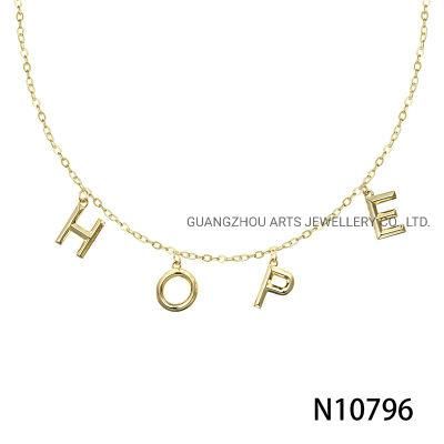 Letters on The Chain &quot;Hope&quot; Hotsale Silver Necklace