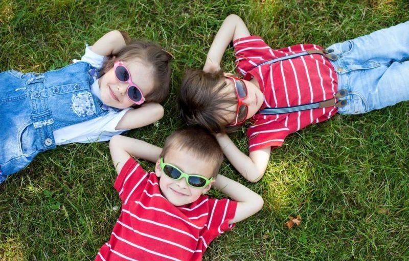 New Developed Double Cat Eye Frame Metal Fashion Sunglasses for Children