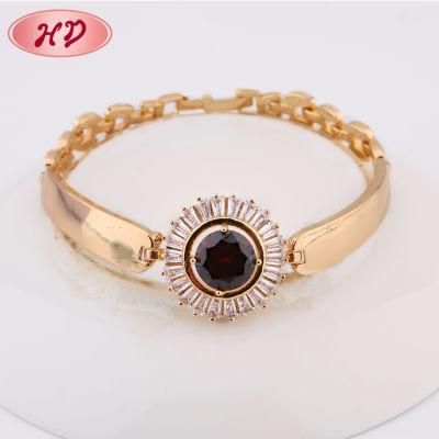 New Design 18K 14K Rose Gold Color Fashion Jewellery Charm Bracelet for Gift