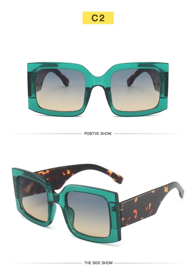Sunglasses Personality Colorful Wide-Leg Glasses