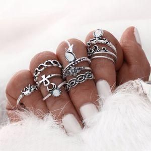 10PCS Boho Beach Vintage Turkish Punk Elephant Knuckle Ring