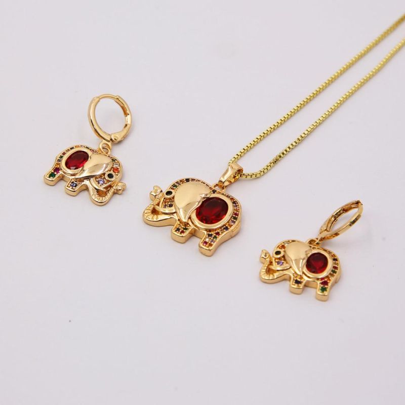 Hot Sale Fashion Gold Plated Crystal Jewelry Set