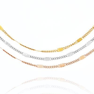 Hot Selling Fashion Accessories Costume Jewelry Gold Plated Anklet Bracelet Necklace Jewellery for Lady