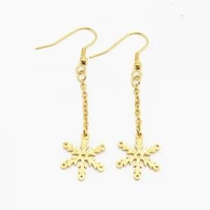 Women Fashion Jewelry Stainless Steel Diamond Flower Earring