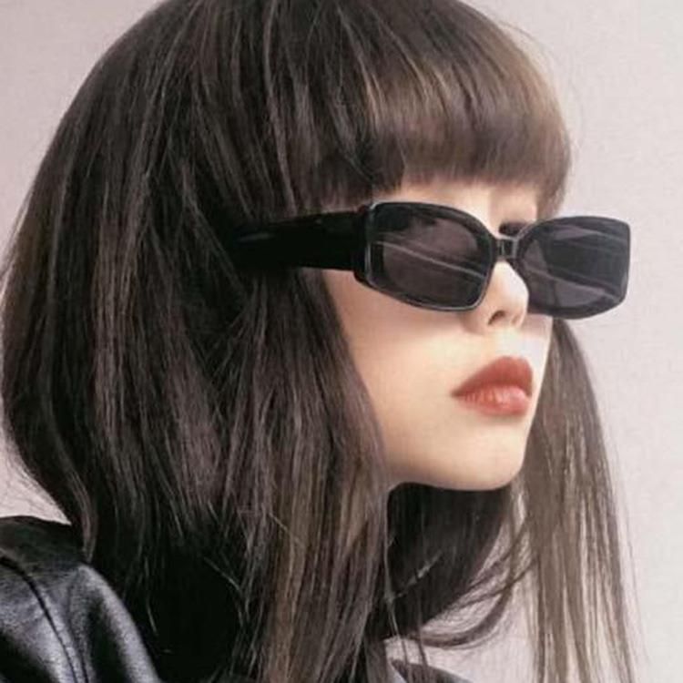 New Trend Color Small Box Men and Women Personality Funny Punk Style Sunglasses Small Square Frame 2022 Hot Sale in Foreign Trade