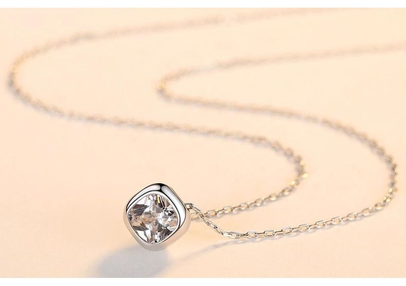 3A Cubic Zircon Silver Jewelry S925 Planet Necklace