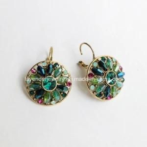 Flower Clip Drop Earrings for Women Trendy Party