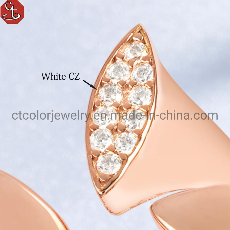 Latest Design jewelry 5A Zircon Special Bling 925 silver Ring