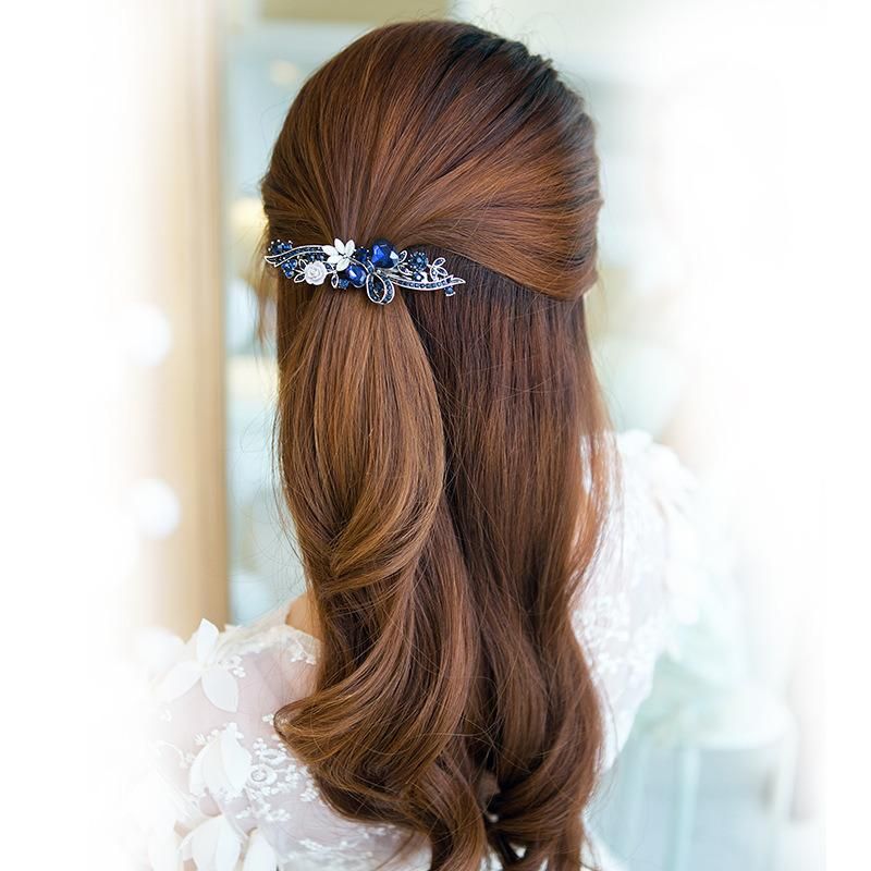 Hair Barrette Classical Hair Accessories Retro Top Clip Hairpin Medium Korean Headdress Spring Clip Clips Horizontal Clip Word Clip