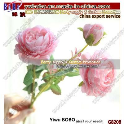 Valentines Primes Day Gifts Birthday Gifts Roses Artificial Silk Flowers Bridal Wedding Favor Bouquet Home Decor (G8208)