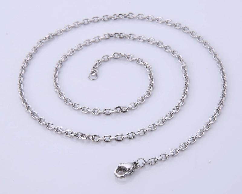 Fashion Jewelry Stainless Steel Diamond Cut Cable Link Chain Design