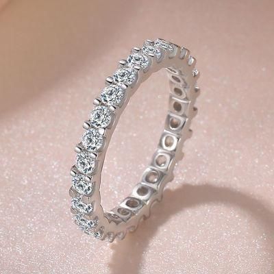 Cubic Zirconia Ring White Gold Bridal Wedding Engagement Trendy Jewelry