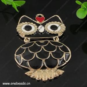 Fashion Zinc Alloy Owl Pendant. (PXH-5074D)