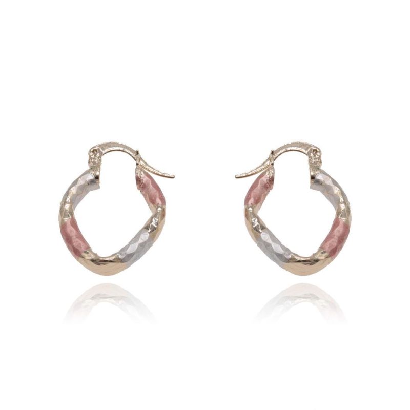 Three-Color Gold-Plated Fashion Ladies Luxury Earrings