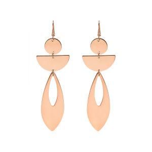 New Design Thin Metal Woman Fashion Gold Drop Earrings