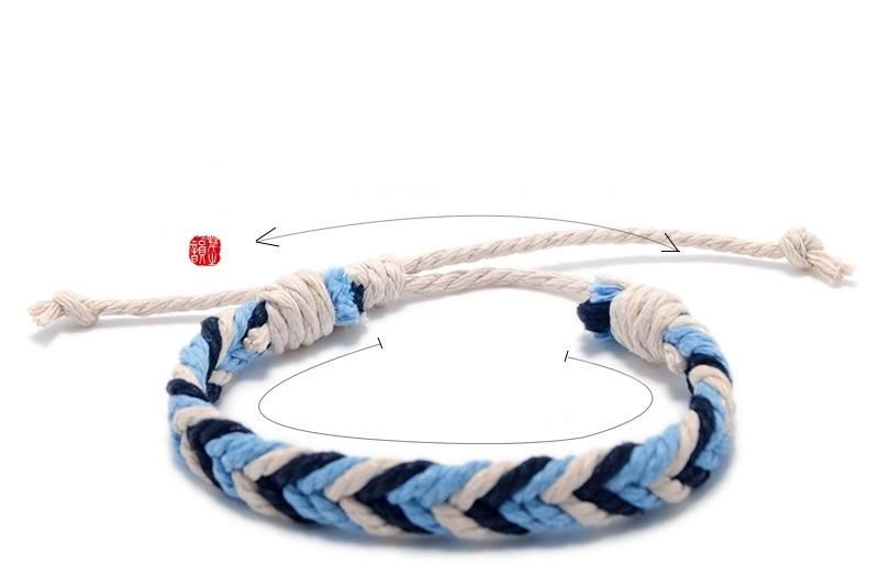 Factory Hand Woven Souvenir of Student Couples Travel Bracelet