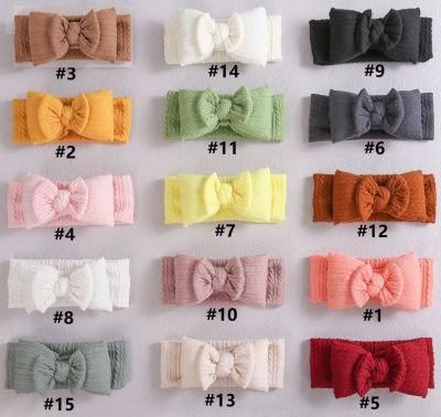 Baby Girl Newborn Infant Nylon Headband Toddler Hairbands and Bows Kids Head Wrap Hair Accessories Ornaments, Baby Headband