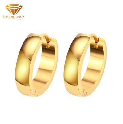 Fashion Jewelry Ear Bone Clip Titanium Steel Ear Ring Gold 18K Ear Buckle Ear Studs Female Temperament Simple Jewelry Er9216