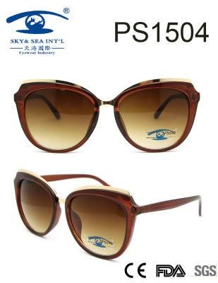 New Collection Popular Style Big Cat Eye Woman Sunglasses (PS1504)