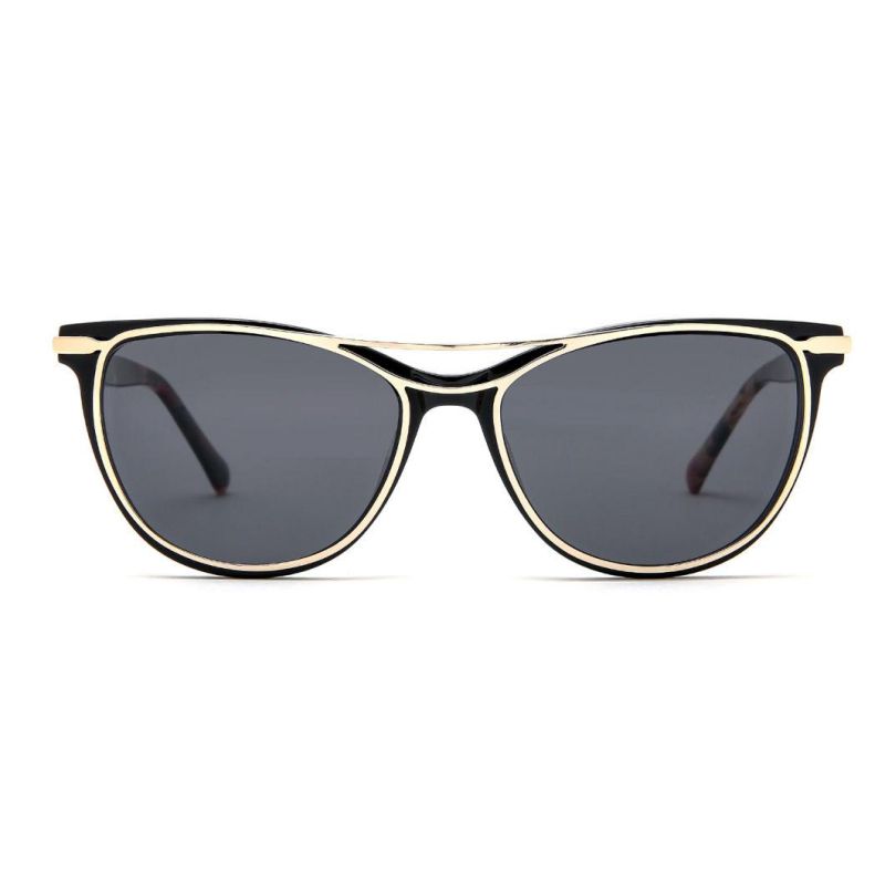 Lady Full Clip on Acetate Optical Frame Wholesale Tac UV 400 Polarized Magnetic Sunglasses