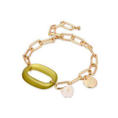 Street Fashion Unisex Style Rectangular Copper Chain Bracelet Jewelry