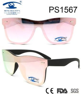 Latest Fashion Style Hot Sale Frame Plastic Sunglasses (PS1567)