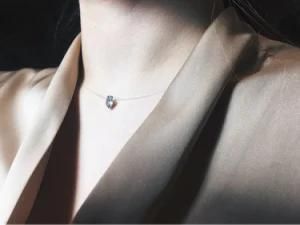 Invisible Transparent Fishing Line Simple Pendant Necklace