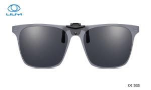 Factory New Supply Polarized Clip on Sunglasses Eye Wear with Tac Two in One Lens for Man or Woman Model J3190-C1
