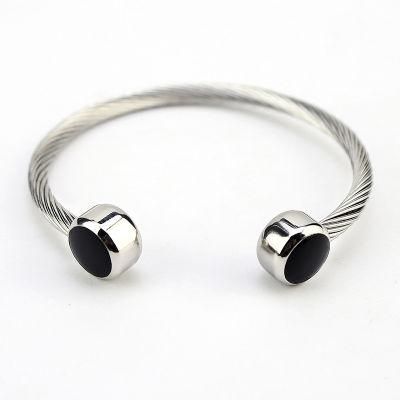 Custom Jewellery Stainless Steel Twisted Bracelet