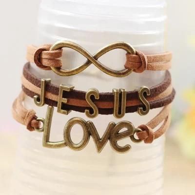 High Quality Creative Letter Velvet Bracelet Christian Gift for Bb-Y-0003