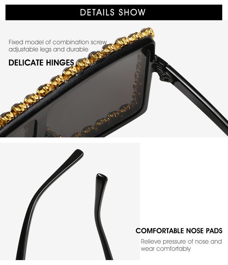 Latest Fashion Sunglasses High Quality Diamond Eyewear