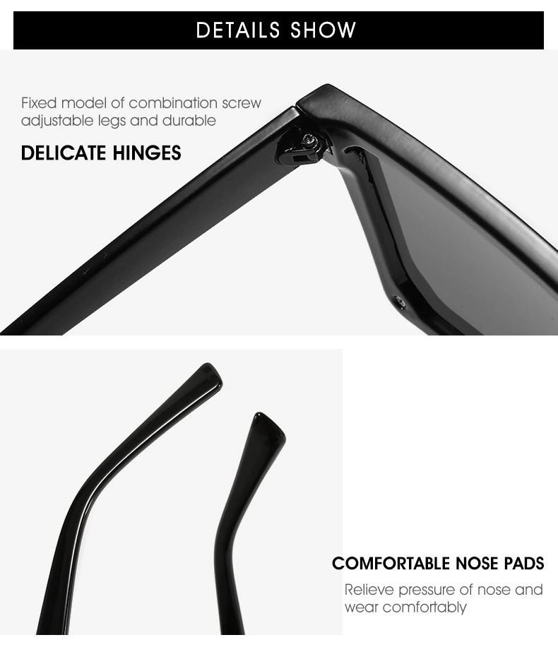 Custom Logo Oversized Polarized Sunglasses