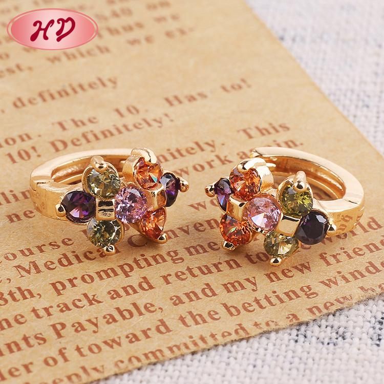 Wholesale Modern 24K Gold Copper Jewelry Earring Supplies