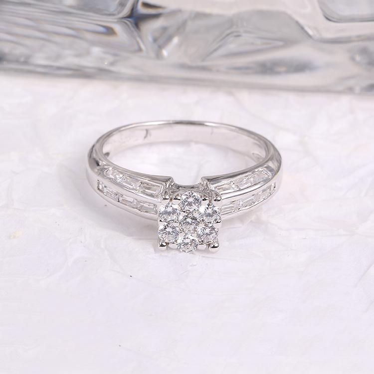 Fashion Accessories 925 Silver Jewellery New Arrival Fashion Jewelry Popular Trendy Cubic Zirconia Moissanite Ring