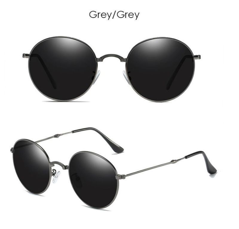 Easy Carry Pocket Metal Round Foldable Polarized Folding Luxury High Quality Sunglasses Sunglass Fold