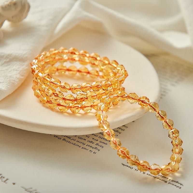 Fashion Jewelry Natural Citrine Crystal Bracelet